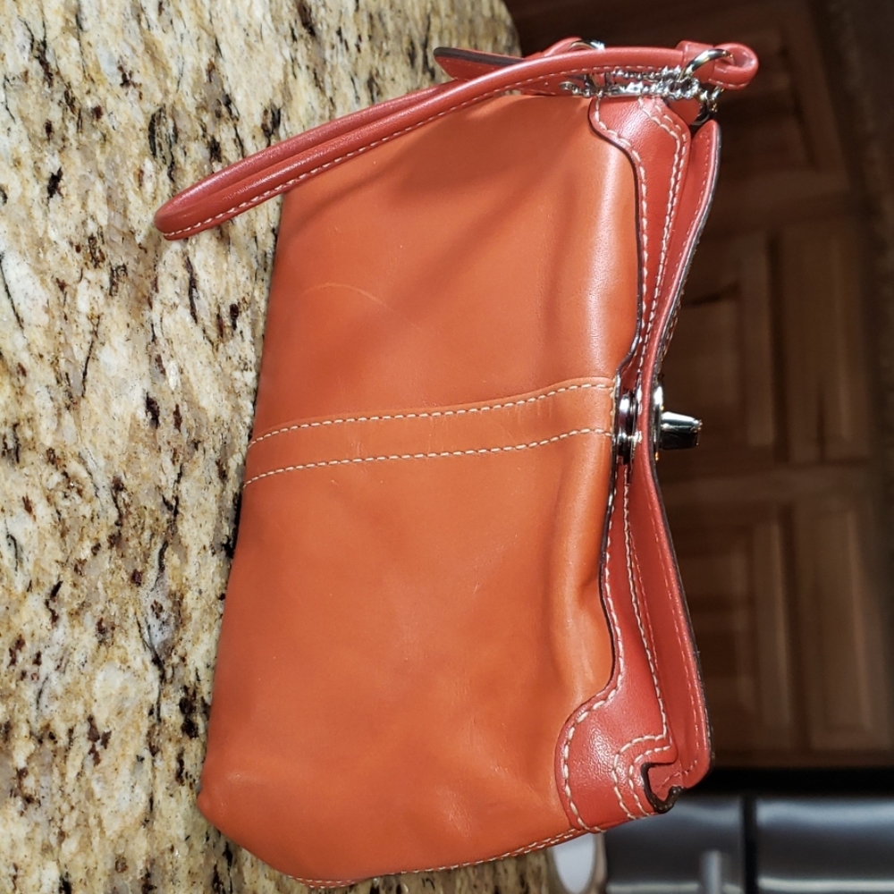 EUC COACH WRISTLET SILVER TONE HARDWARE